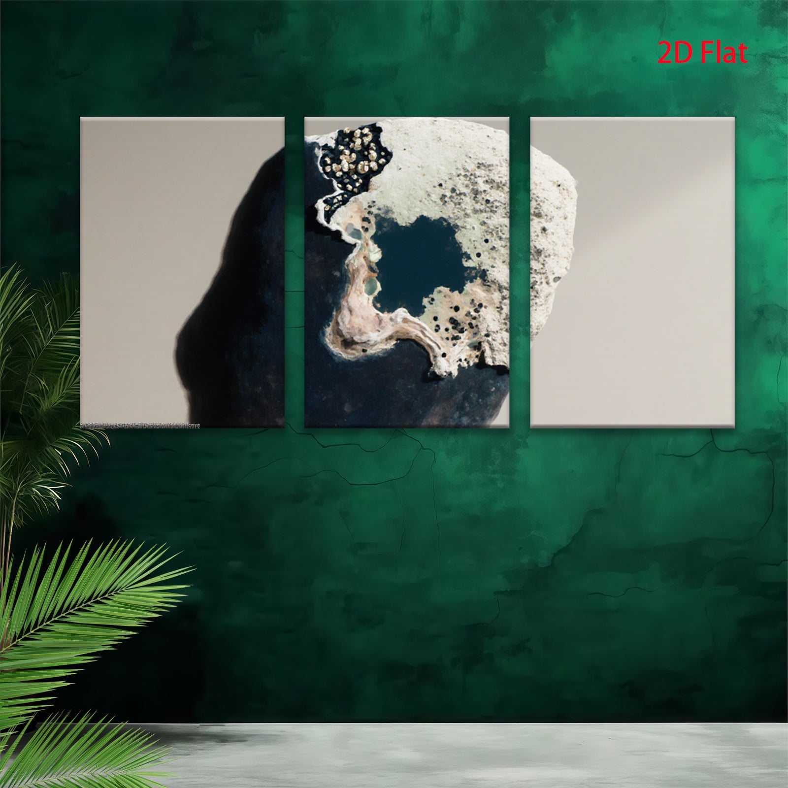 2D flat 1pc Abstract Coastal Rock Formation Wall Art Decor for Living Room Bedroom Office Gallery Wrapped Canvas Prints Modern Farmhouse Style Home D��cor