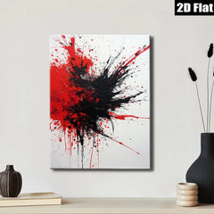 2D flat 1pc Abstract Crimson Burst Modern Wall Art Canvas Prints for Living Room Bedroom Home Office Decor Farmhouse Style Trending Now