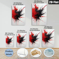 2D flat 1pc Abstract Crimson Burst Modern Wall Art Canvas Prints for Living Room Bedroom Home Office Decor Farmhouse Style Trending Now
