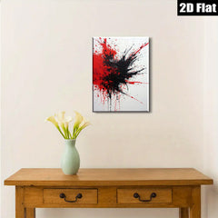 2D flat 1pc Abstract Crimson Burst Modern Wall Art Canvas Prints for Living Room Bedroom Home Office Decor Farmhouse Style Trending Now