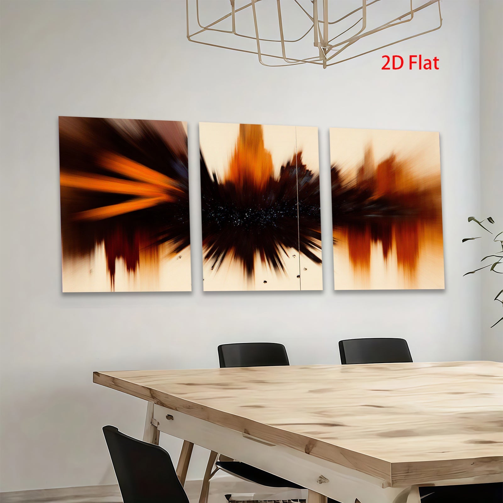 2D flat 1pc Abstract Expressionism Bursting Energy Modern Wall Art Decor Living Room Bedroom Home Office Gallery Wrapped Canvas Prints Coastal Farmhouse Style Trending Now