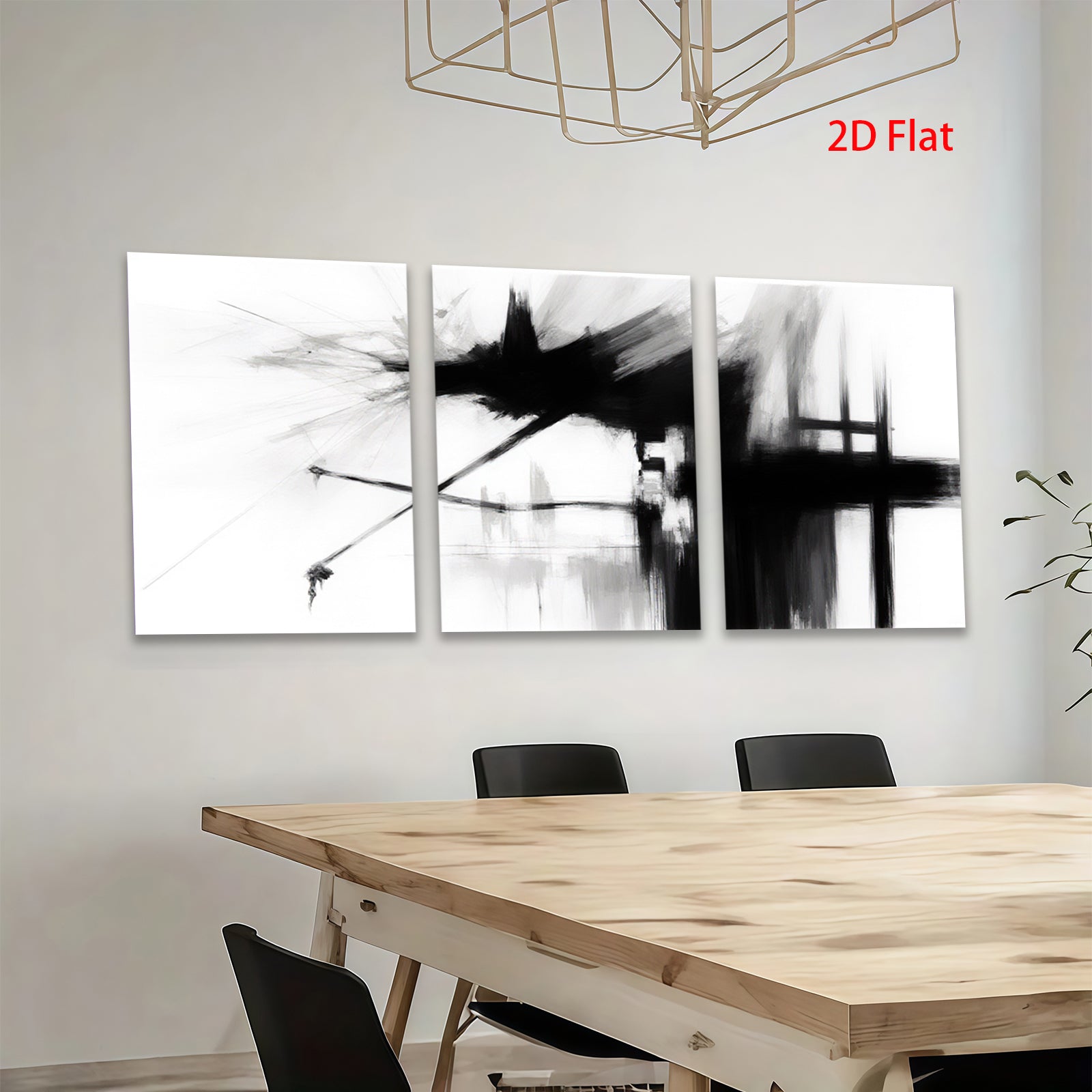 2D flat 1pc Abstract Expressionist Brushstroke Canvas Wall Art for Living Room Bedroom Modern Farmhouse Decor Gallery Wrapped Minimalist Statement Piece Coastal Chic Home Refresh
