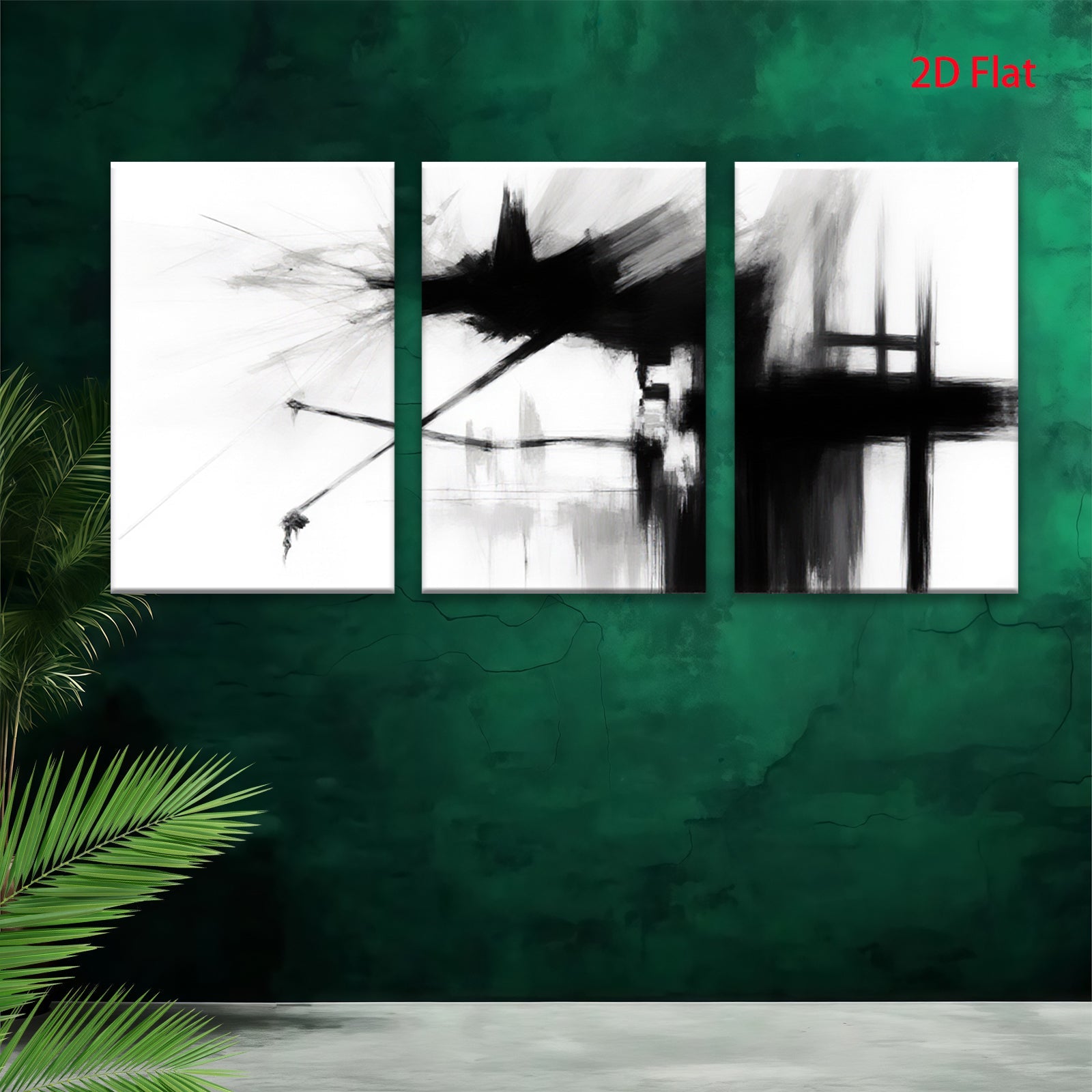 2D flat 1pc Abstract Expressionist Brushstroke Canvas Wall Art for Living Room Bedroom Modern Farmhouse Decor Gallery Wrapped Minimalist Statement Piece Coastal Chic Home Refresh
