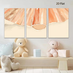 2D flat 1pc Abstract Floral Bloom Canvas Wall Art for Living Room Bedroom Home Decor Modern Farmhouse Style Gallery Wrapped Ready to Hang