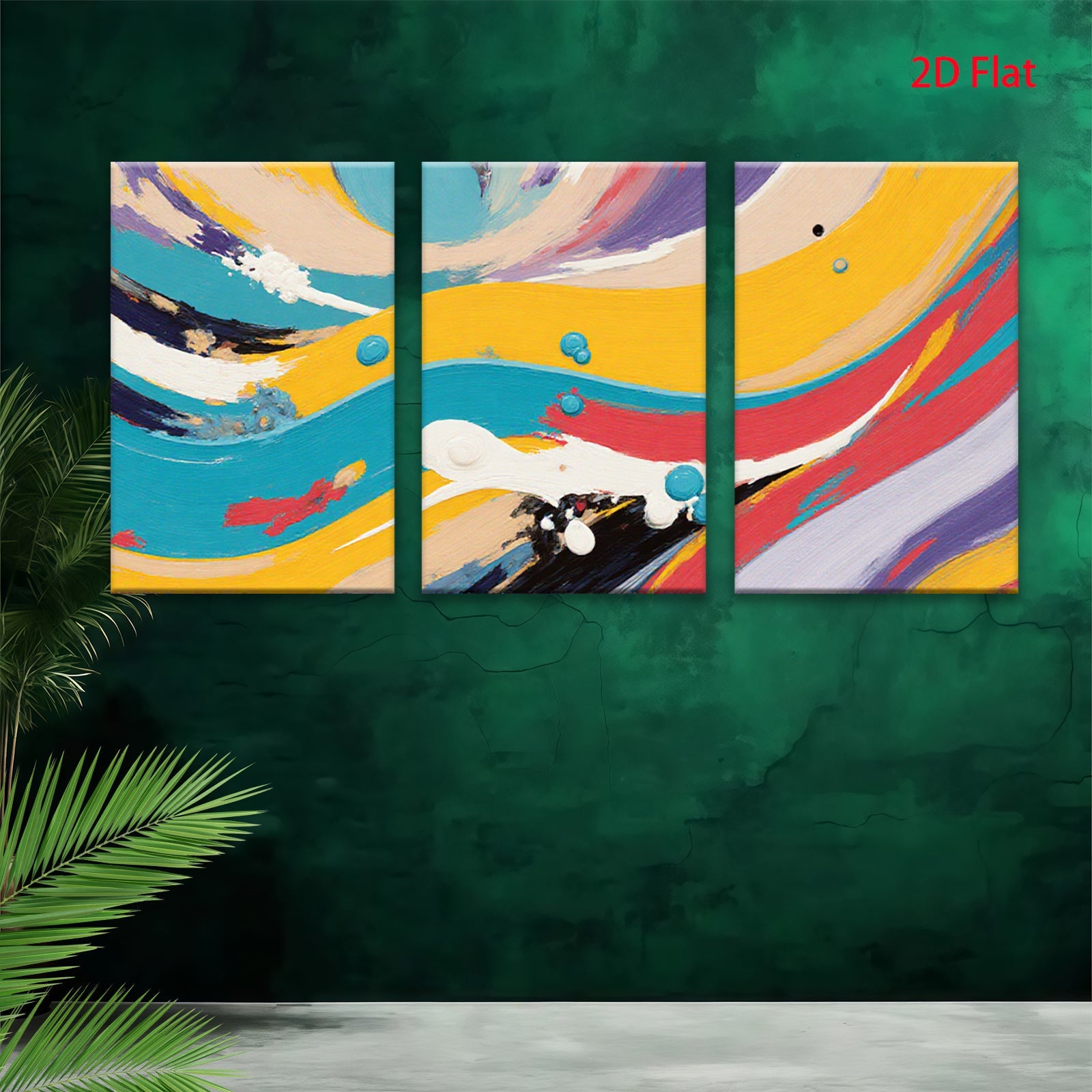 2D flat 1pc Abstract Fluid Swirls Modern Wall Art Decor Living Room Bedroom Gallery Wrapped Canvas Prints Colorful Home Accents Trending Now Stylish Design