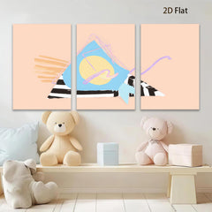 2D flat 1pc Abstract Geometric Canvas Wall Art Modern Minimalist D��cor Living Room Bedroom Office Gallery Wrapped Ready to Hang Farmhouse Style