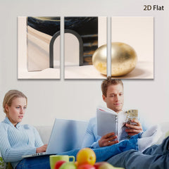 2D flat 1pc Abstract Geometric Sphere Portal Modern Wall Art Decor Living Room Bedroom Office Canvas Prints Gallery Wrapped Ready to Hang Farmhouse Style