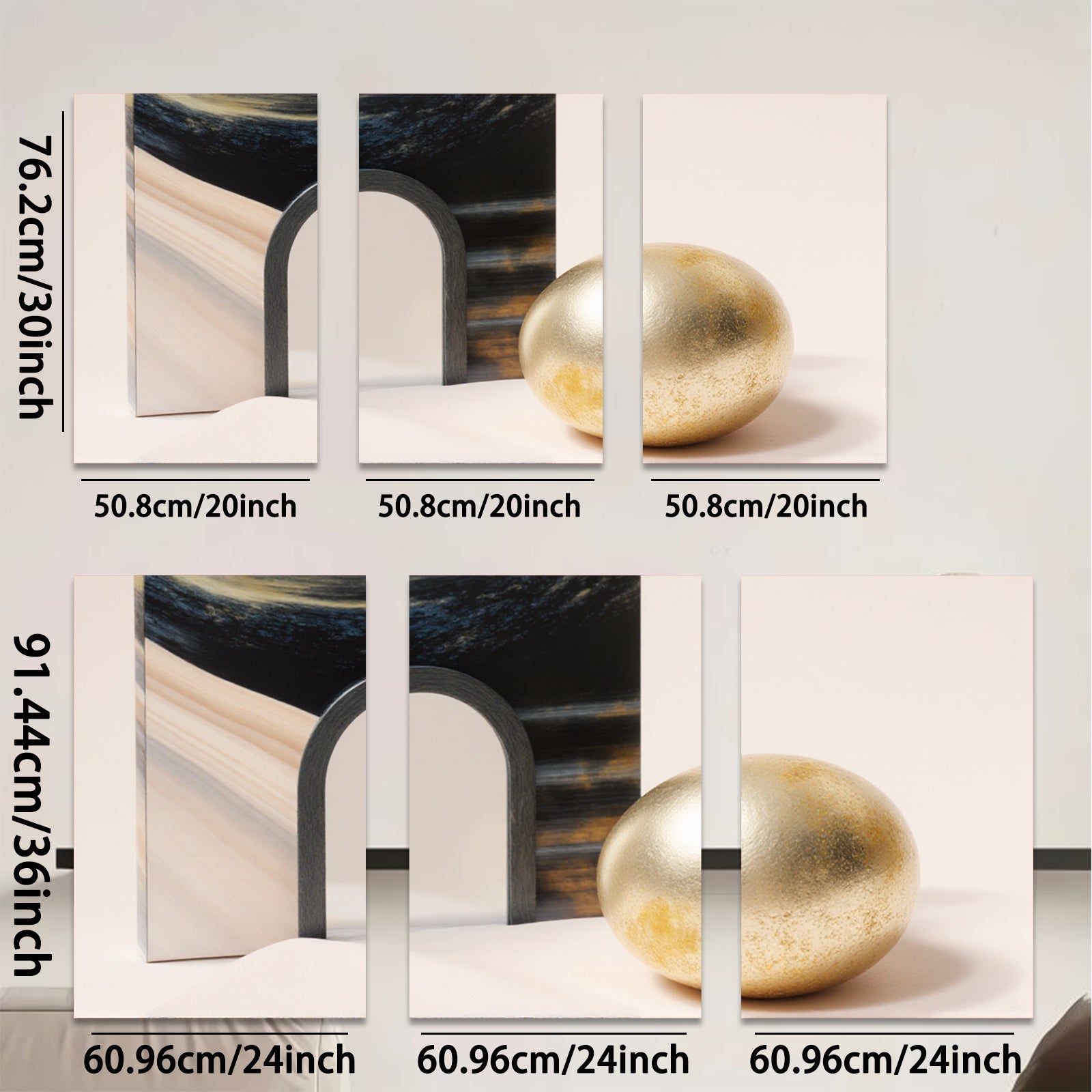 2D flat 1pc Abstract Geometric Sphere Portal Modern Wall Art Decor Living Room Bedroom Office Canvas Prints Gallery Wrapped Ready to Hang Farmhouse Style