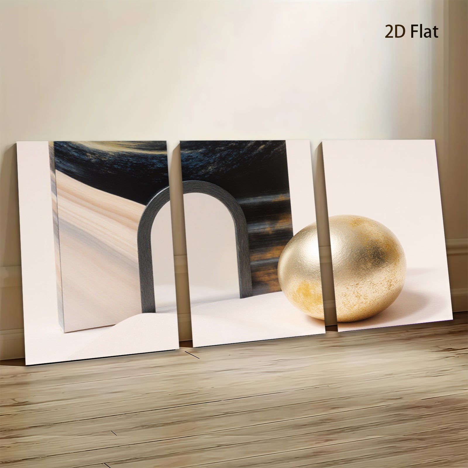 2D flat 1pc Abstract Geometric Sphere Portal Modern Wall Art Decor Living Room Bedroom Office Canvas Prints Gallery Wrapped Ready to Hang Farmhouse Style