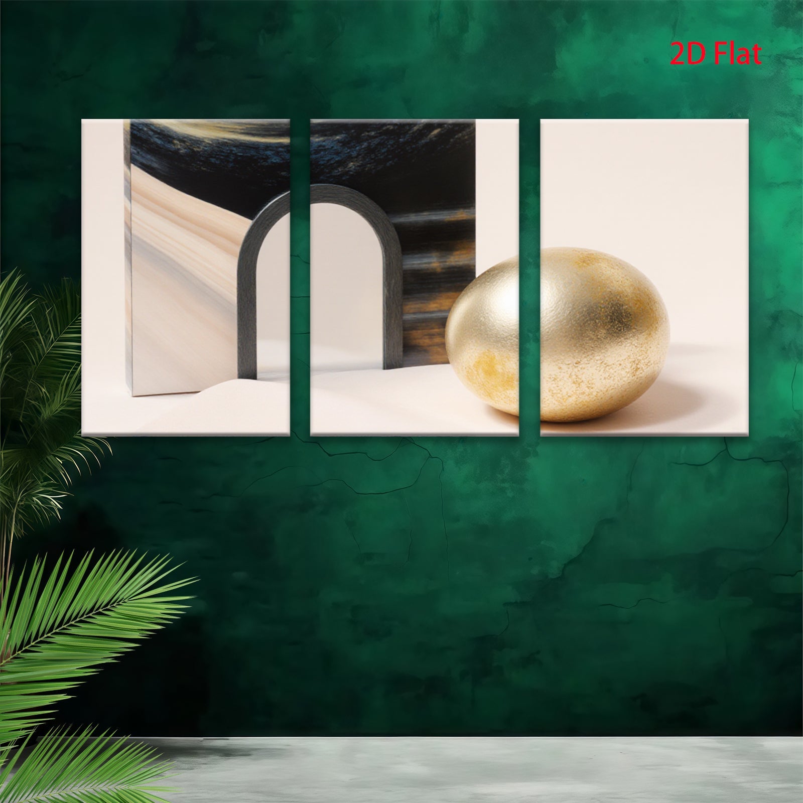 2D flat 1pc Abstract Geometric Sphere Portal Modern Wall Art Decor Living Room Bedroom Office Canvas Prints Gallery Wrapped Ready to Hang Farmhouse Style