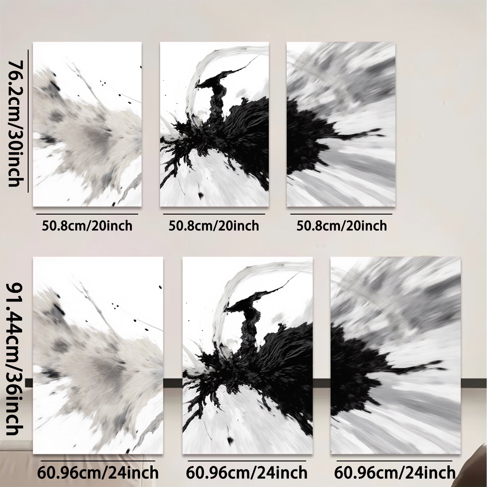 2D flat 1pc Abstract Ink Explosion Wall Art Modern Minimalist Decor Living Room Bedroom Office Gallery Wrapped Canvas Prints Coastal Farmhouse Chic Trending Now