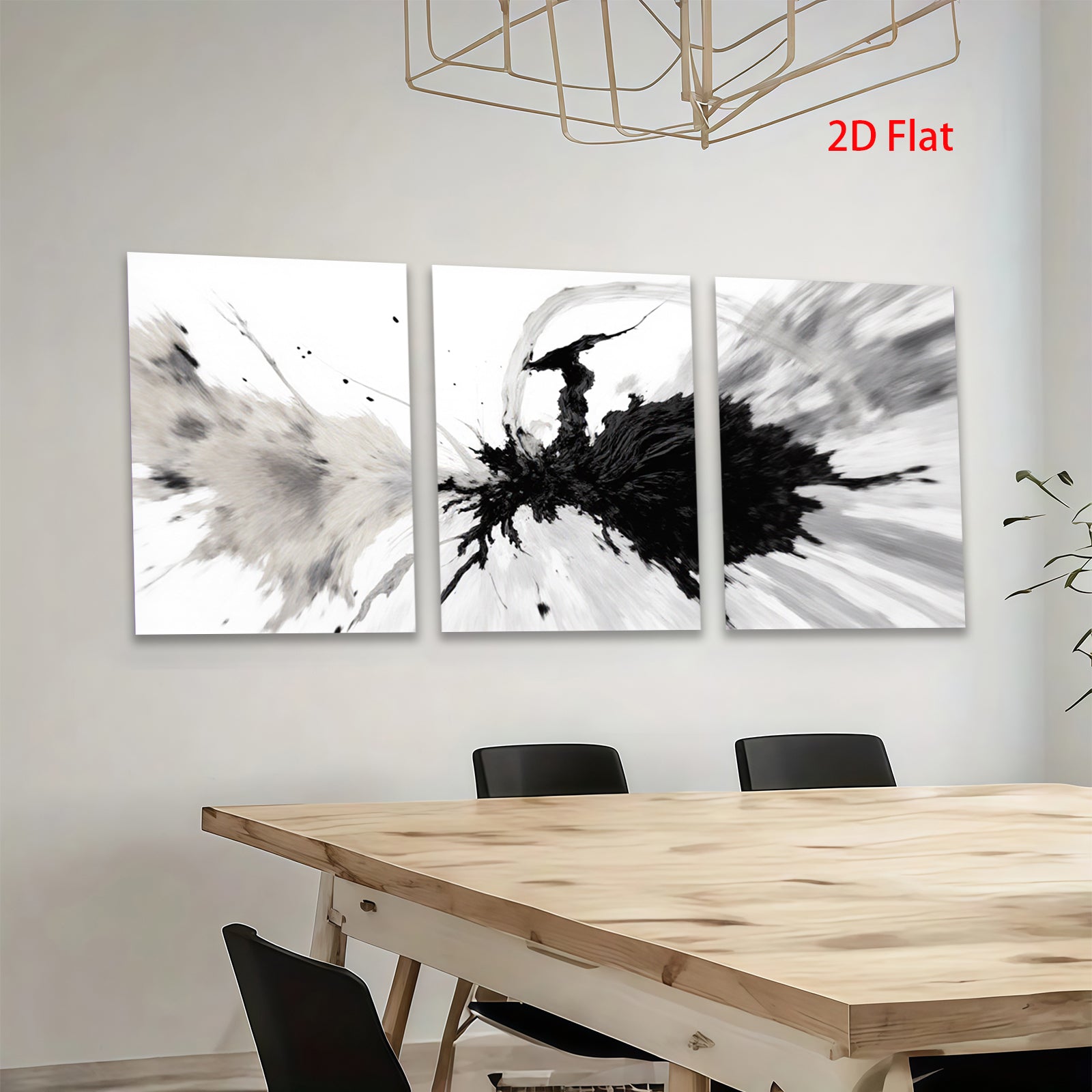 2D flat 1pc Abstract Ink Explosion Wall Art Modern Minimalist Decor Living Room Bedroom Office Gallery Wrapped Canvas Prints Coastal Farmhouse Chic Trending Now
