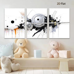 2D flat 1pc Abstract Mechanical Flight Modern Wall Art Decor Living Room Bedroom Home Office Canvas Prints Framed Ready to Hang Gallery Wrapped Giclee