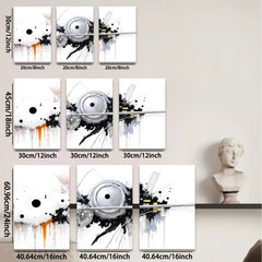 2D flat 1pc Abstract Mechanical Flight Modern Wall Art Decor Living Room Bedroom Home Office Canvas Prints Framed Ready to Hang Gallery Wrapped Giclee