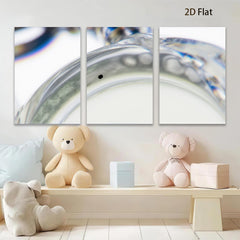 2D flat 1pc Abstract Microscopic View Artistic Wall Decor Living Room Bedroom Modern Farmhouse Gallery Wrapped Canvas Print Ready to Hang
