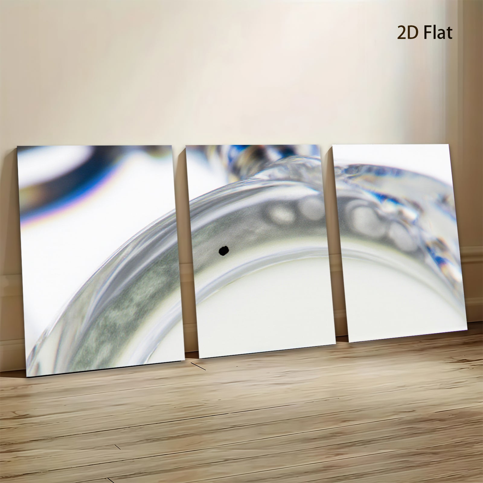 2D flat 1pc Abstract Microscopic View Artistic Wall Decor Living Room Bedroom Modern Farmhouse Gallery Wrapped Canvas Print Ready to Hang