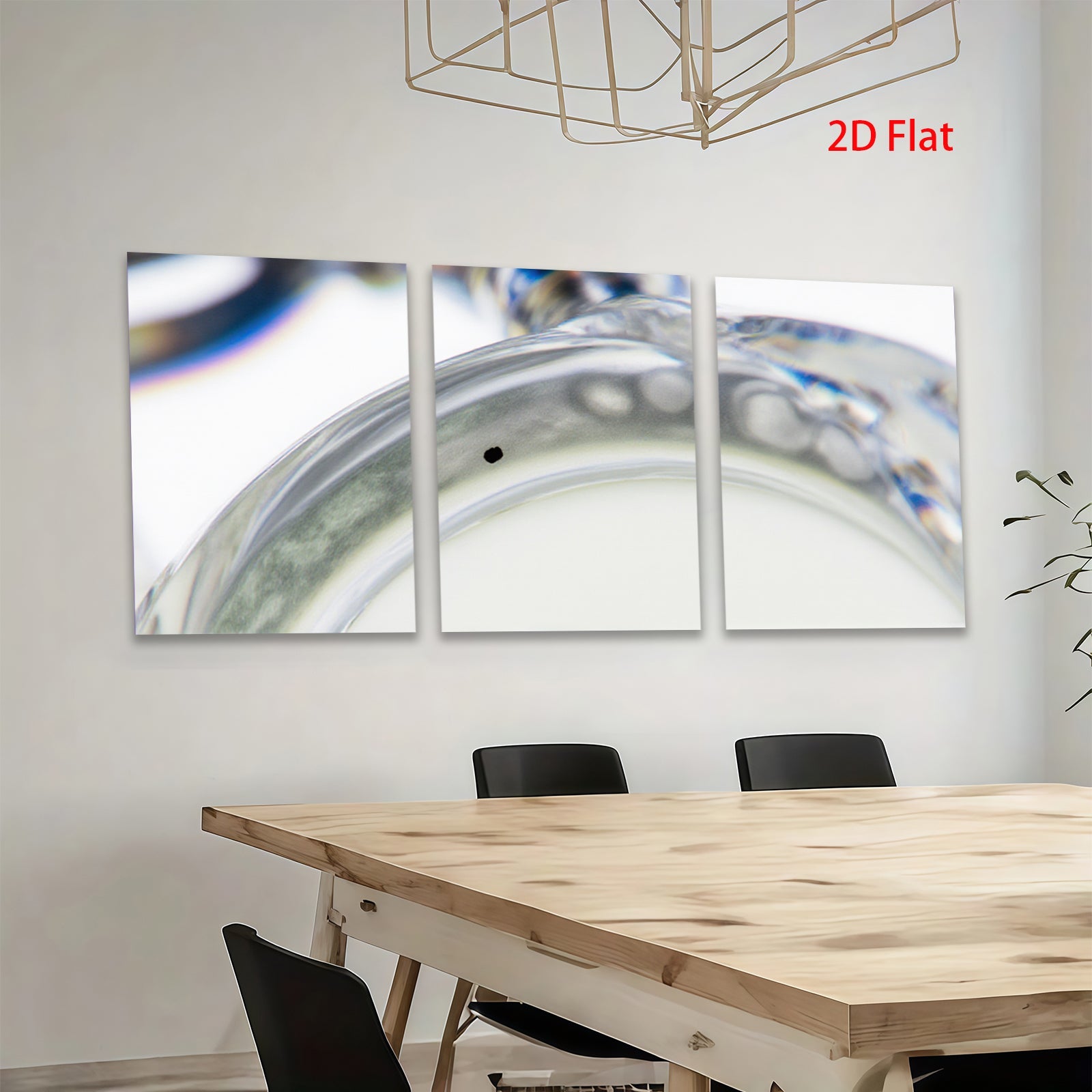 2D flat 1pc Abstract Microscopic View Artistic Wall Decor Living Room Bedroom Modern Farmhouse Gallery Wrapped Canvas Print Ready to Hang