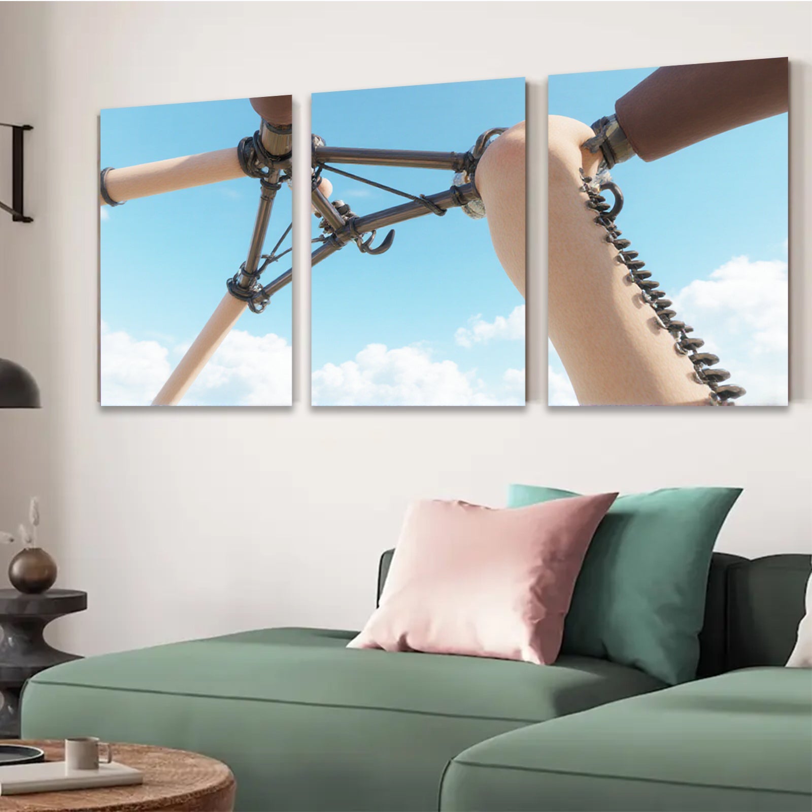 2D flat 1pc Abstract Sculpture Sky View Modern Art Canvas Wall Decor Living Room Bedroom Office Gallery Wrapped Art Prints Trending Now Stylish Home