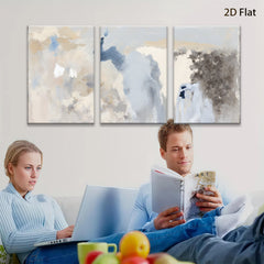 2D flat 1pc Abstract Sky Wash Coastal Home Decor Farmhouse Wall Art Modern Living Room Bedroom Canvas Print Large Size
