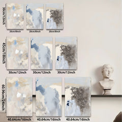 2D flat 1pc Abstract Sky Wash Coastal Home Decor Farmhouse Wall Art Modern Living Room Bedroom Canvas Print Large Size