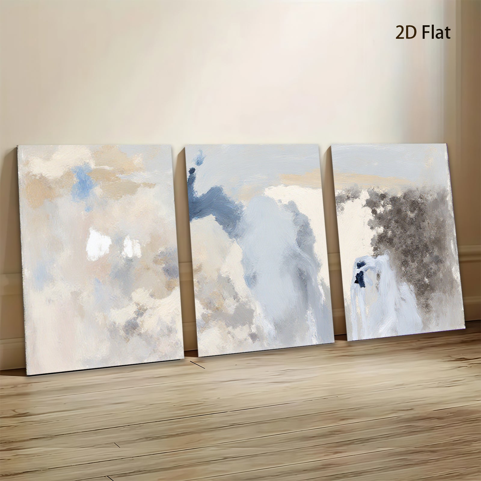 2D flat 1pc Abstract Sky Wash Coastal Home Decor Farmhouse Wall Art Modern Living Room Bedroom Canvas Print Large Size