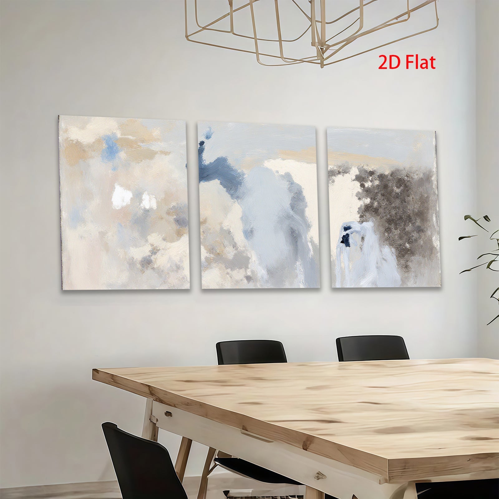 2D flat 1pc Abstract Sky Wash Coastal Home Decor Farmhouse Wall Art Modern Living Room Bedroom Canvas Print Large Size