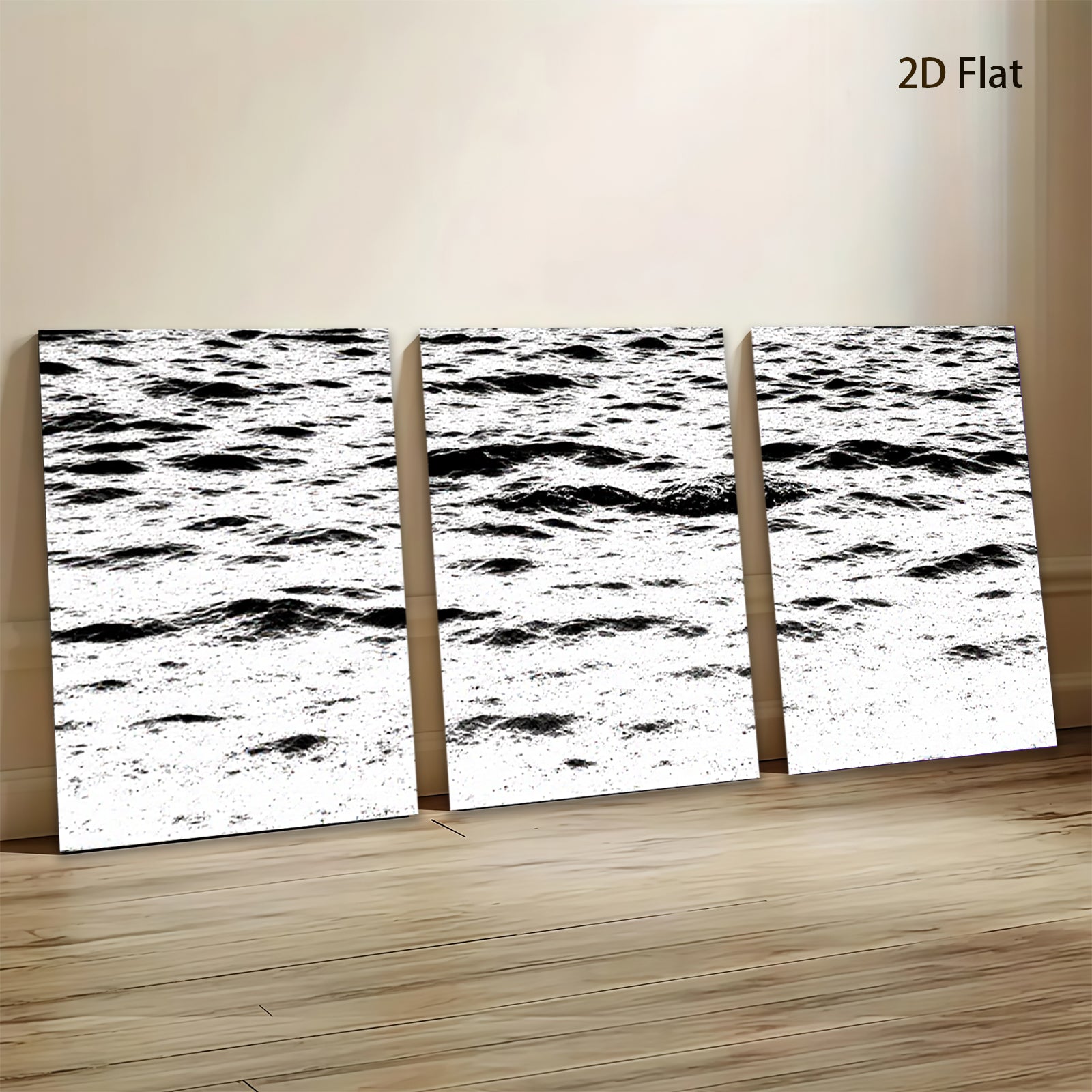 2D flat 1pc Abstract Texture Canvas Wall Art Modern Farmhouse Decor Living Room Bedroom Gallery Wrapped Ready to Hang Coastal Home Decor