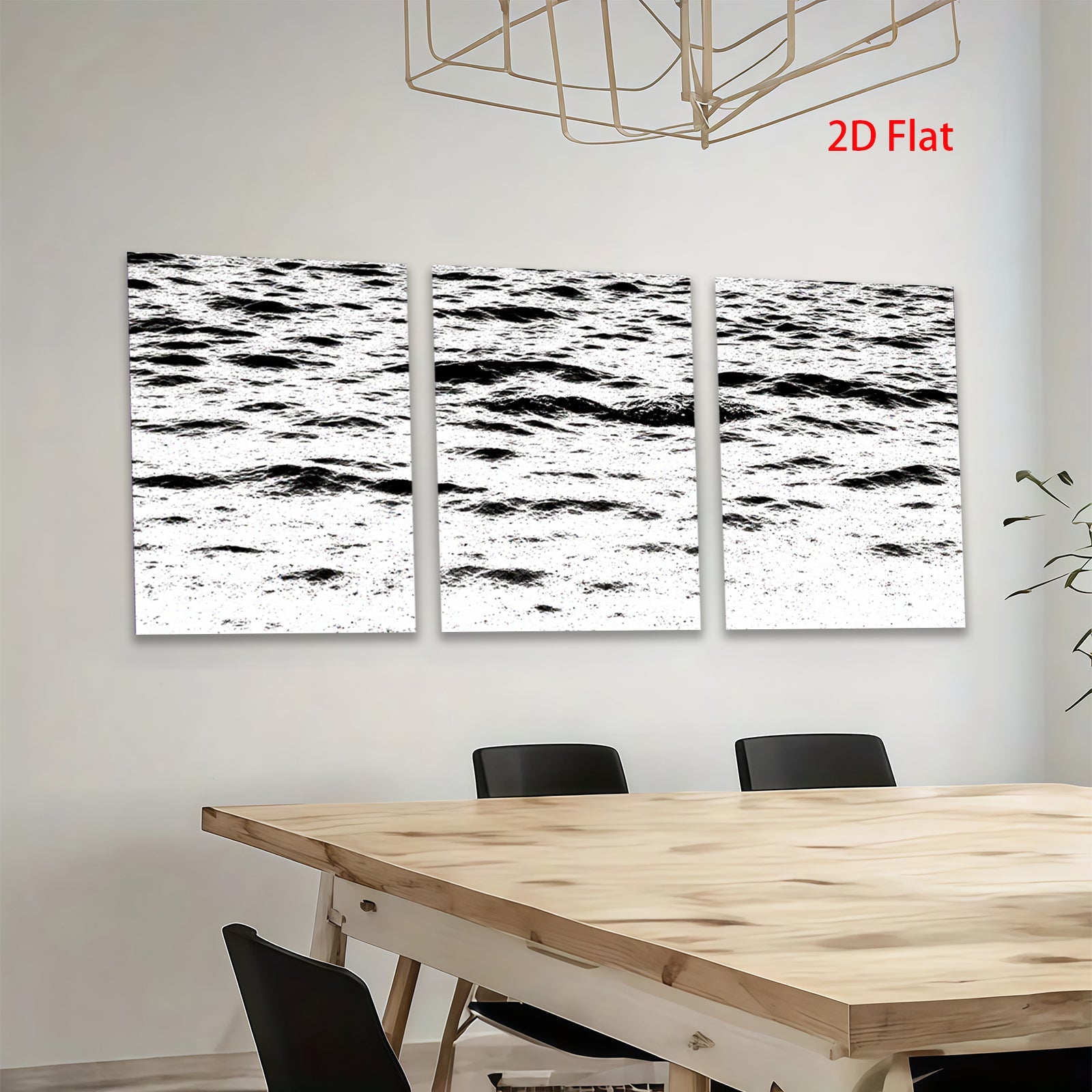 2D flat 1pc Abstract Texture Canvas Wall Art Modern Farmhouse Decor Living Room Bedroom Gallery Wrapped Ready to Hang Coastal Home Decor