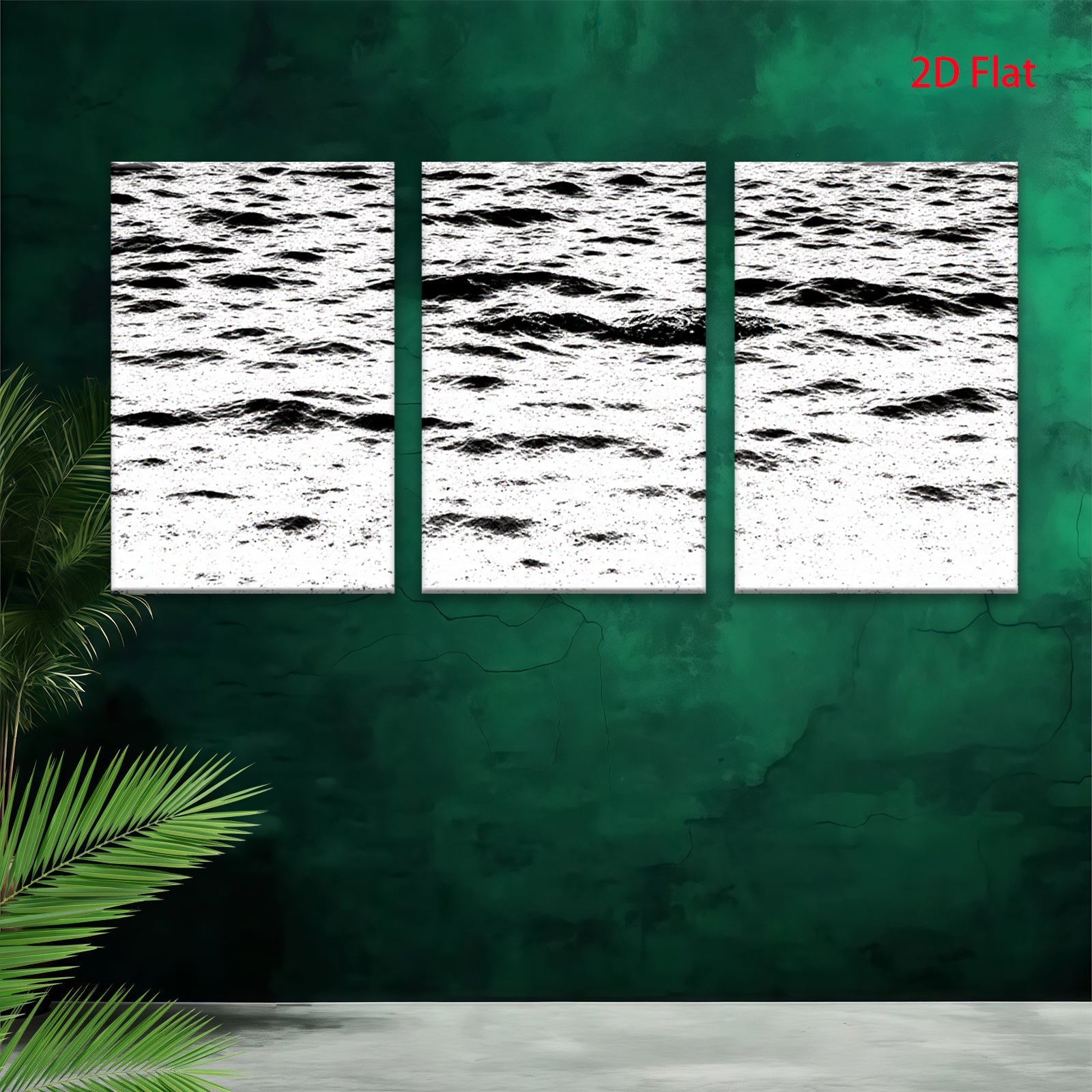 2D flat 1pc Abstract Texture Canvas Wall Art Modern Farmhouse Decor Living Room Bedroom Gallery Wrapped Ready to Hang Coastal Home Decor
