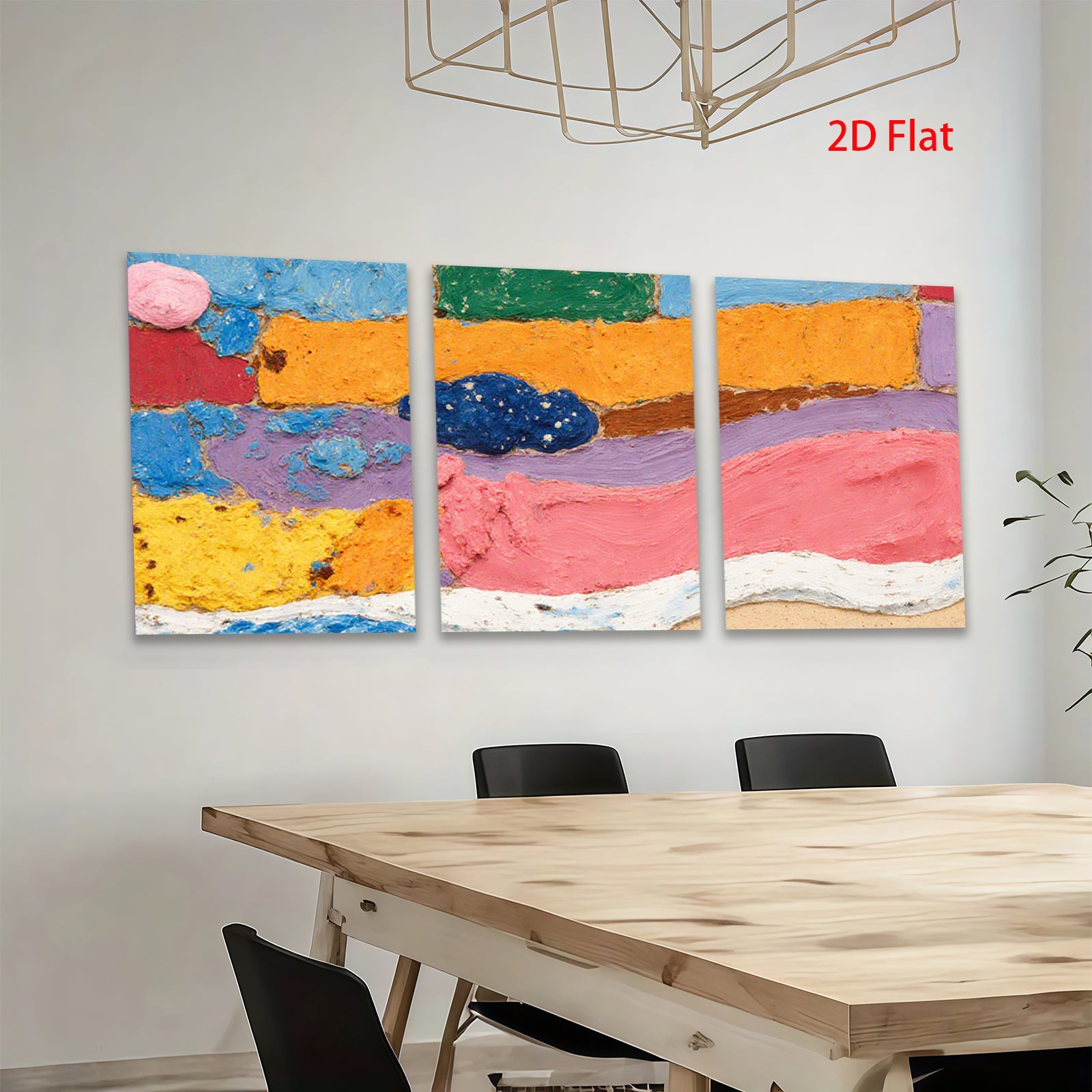 2D flat 1pc Abstract Textured Canvas Wall Art Modern Farmhouse Living Room Bedroom Decor Gallery Wrapped Ready to Hang Canvas Prints