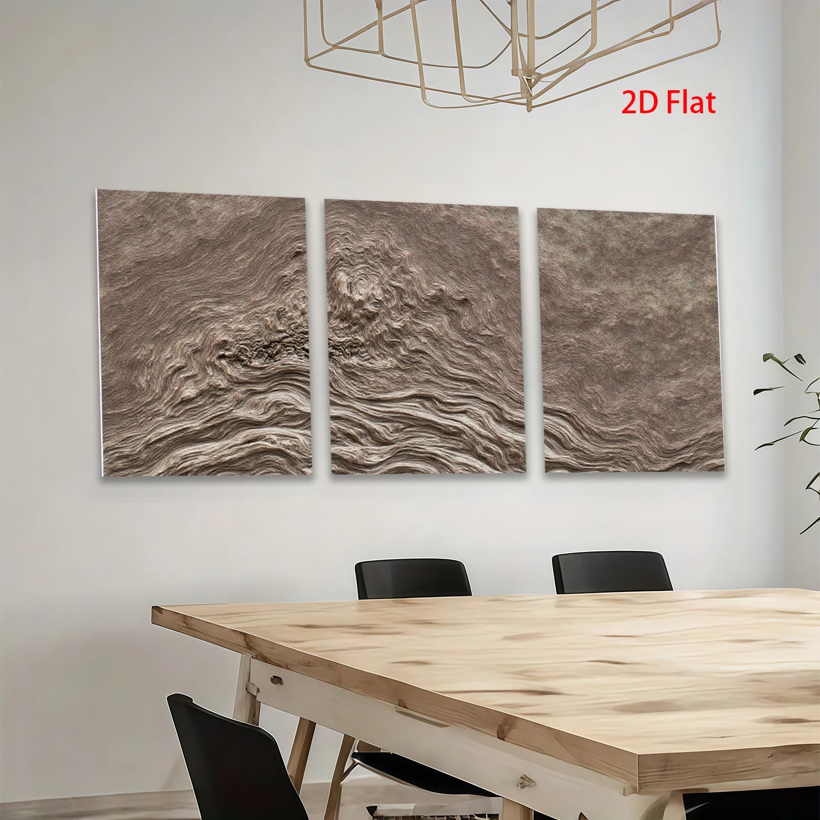 2D flat 1pc Abstract Textured Earth Tones Wall Art for Living Room Bedroom Home Decor Canvas Prints Modern Farmhouse Rustic Gallery Wrapped