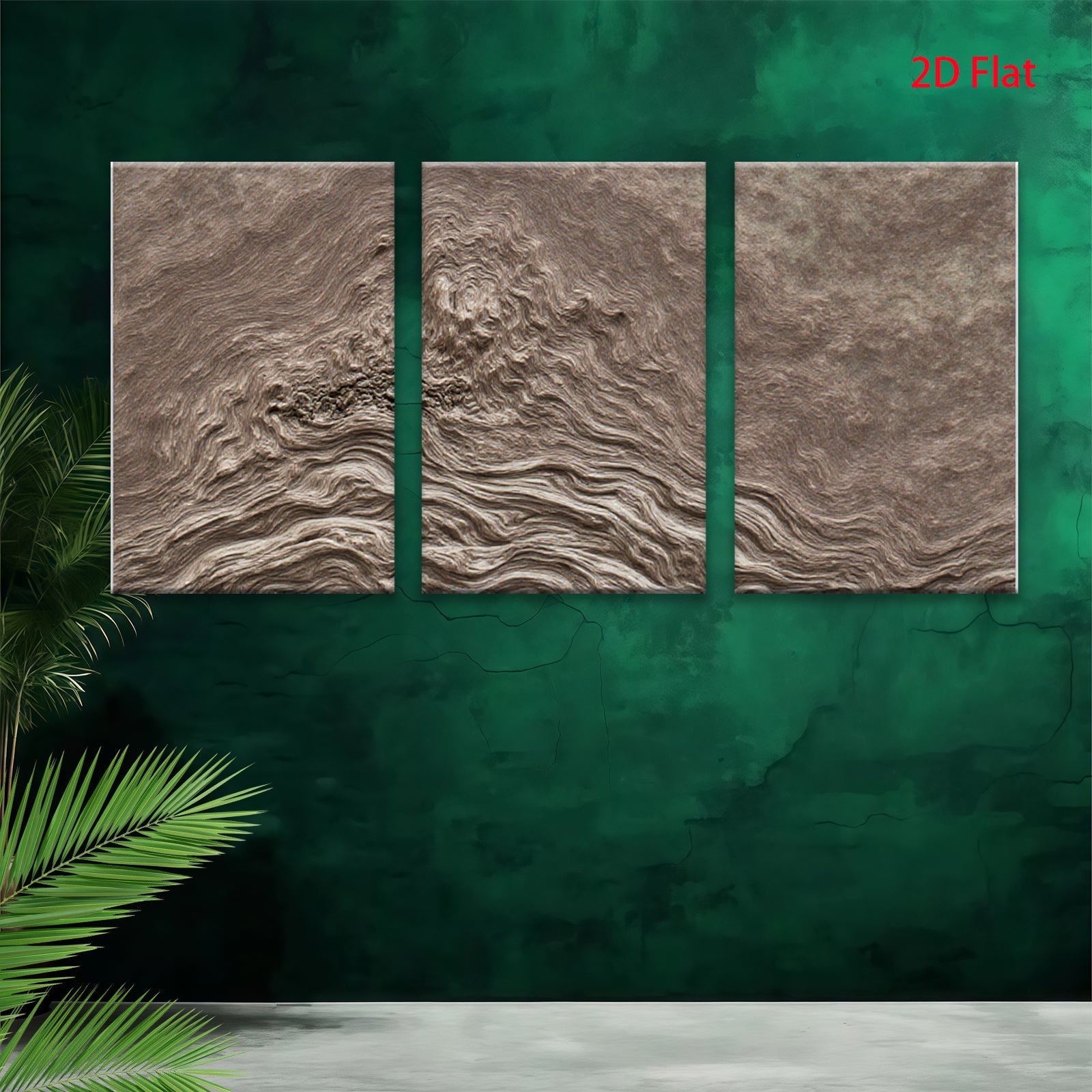 2D flat 1pc Abstract Textured Earth Tones Wall Art for Living Room Bedroom Home Decor Canvas Prints Modern Farmhouse Rustic Gallery Wrapped