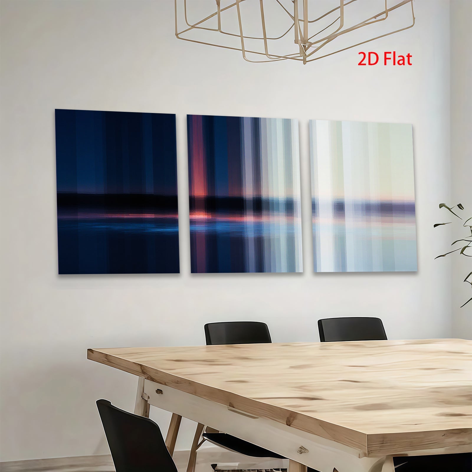 2D flat 1pc Abstract Vertical Lines Modern Wall Art Coastal Home Decor Living Room Bedroom Canvas Prints Gallery Wrapped Ready to Hang Farmhouse Style