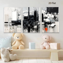 2D flat 1pc Abstract Vessels Modern Wall Art Living Room Bedroom Home Decor Gallery Wrapped Canvas Prints Ready to Hang Farmhouse Style