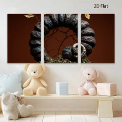 2D flat 1pc Abstract Woodland Sculpture Artistic Home Decor Wall Art Rustic Farmhouse Living Room Bedroom Gallery Wrapped Canvas Print Modern Minimalist Aesthetic