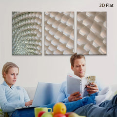 2D flat 1pc Abstract geometric tile pattern wall art for living room bedroom home decor farmhouse style modern minimalist gallery wrapped canvas print
