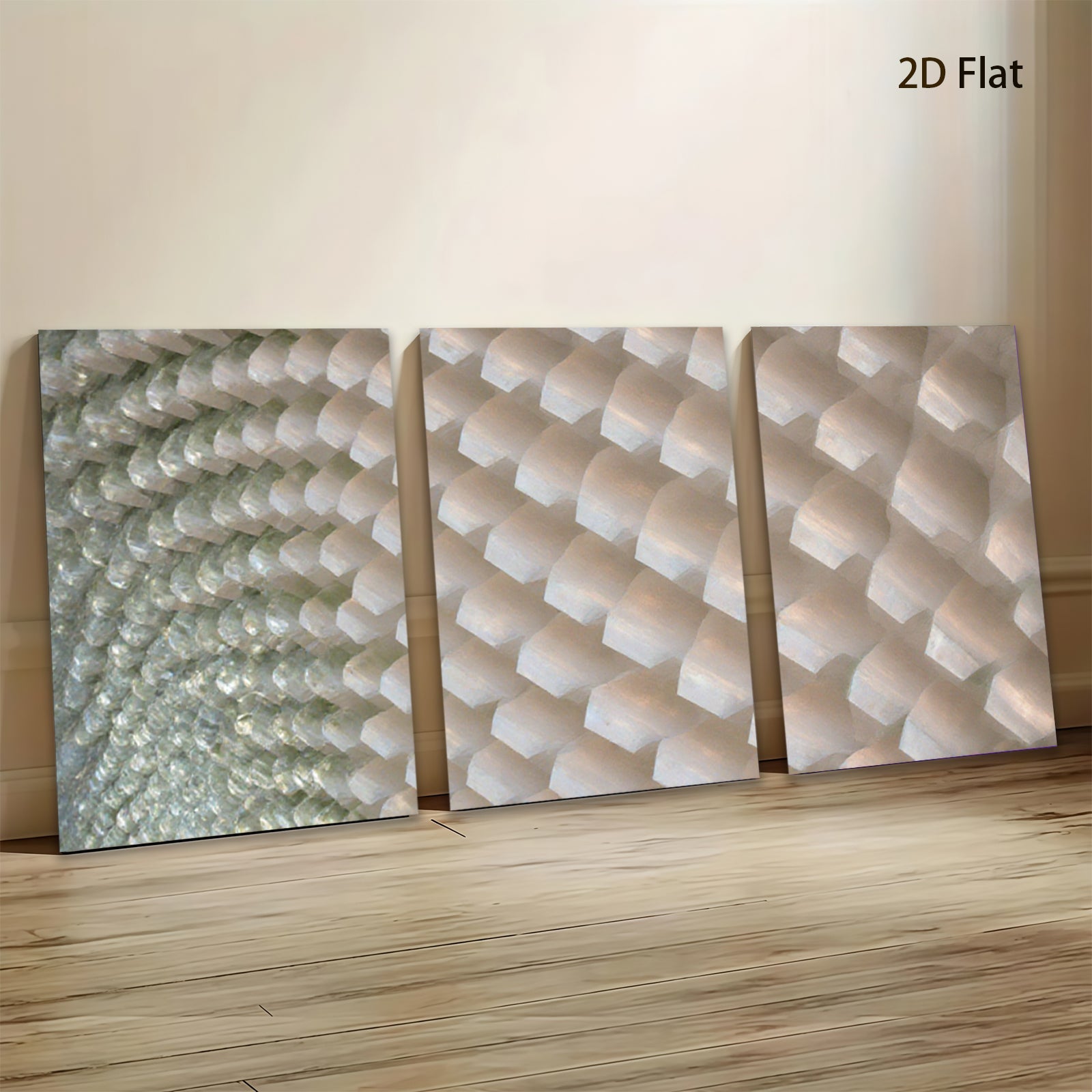 2D flat 1pc Abstract geometric tile pattern wall art for living room bedroom home decor farmhouse style modern minimalist gallery wrapped canvas print