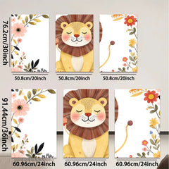 2D flat 1pc Adorable Lion Wall Art Nursery Decor Kids Room Playroom Paintings Canvas Prints Modern Farmhouse Decor Gallery Wrapped Timeless Statement Piece
