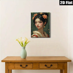 2D flat 1pc Ancient Beauty Floral Portrait Wall Art Decor Living Room Bedroom Canvas Prints Modern Home D��cor Gift Ideas Trending Now