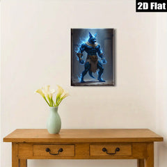 2D flat 1pc Ancient Egyptian God Anubis Powerful Protector Wall Art Canvas Prints for Living Room Bedroom Home Decor Modern Farmhouse Style