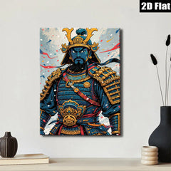 2D flat 1pc Ancient Warrior Portrait Canvas Wall Art Home Decor Living Room Bedroom Modern Farmhouse Gallery Wrapped Timeless Statement Piece Trending Now