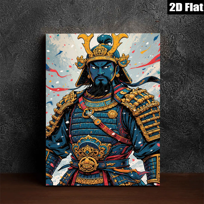 2D flat 1pc Ancient Warrior Portrait Canvas Wall Art Home Decor Living Room Bedroom Modern Farmhouse Gallery Wrapped Timeless Statement Piece Trending Now