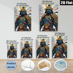 2D flat 1pc Ancient Warrior Portrait Canvas Wall Art Home Decor Living Room Bedroom Modern Farmhouse Gallery Wrapped Timeless Statement Piece Trending Now