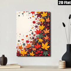 2D flat 1pc Autumn Floral Botanical Wall Art Decor for Living Room Bedroom Gallery Wrapped Canvas Prints Modern Farmhouse Style Cozy Home Decor Gift Idea