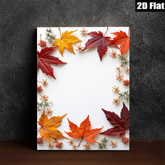 2D flat 1pc Autumn Maple Leaves Botanical Wall Art Prints cozy farmhouse decor living room bedroom gallery wrapped canvas prints