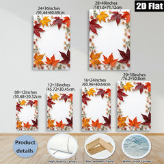 2D flat 1pc Autumn Maple Leaves Botanical Wall Art Prints cozy farmhouse decor living room bedroom gallery wrapped canvas prints