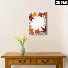 2D flat 1pc Autumn Maple Leaves Botanical Wall Art Prints cozy farmhouse decor living room bedroom gallery wrapped canvas prints