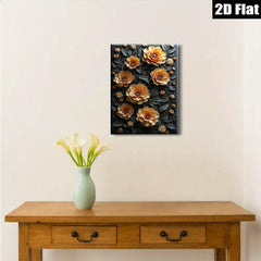 2D flat 1pc Blooming Botanical Floral Wall Art Decor for Living Room Bedroom Office Modern Farmhouse Gallery Wrapped Canvas Prints Ready to Hang