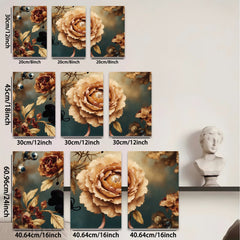 2D flat 1pc Blooming Botanical Warm Hues Farmhouse Wall Decor Living Room Bedroom Art Prints Canvas Paintings Modern Rustic Home D��cor