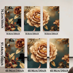 2D flat 1pc Blooming Botanical Warm Hues Farmhouse Wall Decor Living Room Bedroom Art Prints Canvas Paintings Modern Rustic Home D��cor